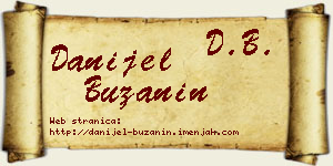 Danijel Bužanin vizit kartica
